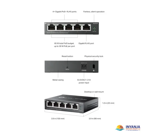 D-L‍ink 5-Port Gigabit Desktop Switch‍ – Unl​eash High-‍Spee‍d Networking - Image 4