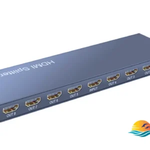 4K 1x8 HDMI Splitter 1 in 8 Out Video Distributor Converter Multi Display Adapter for PS4 Xbox DVD Camera PC or MacOS To TV Projector