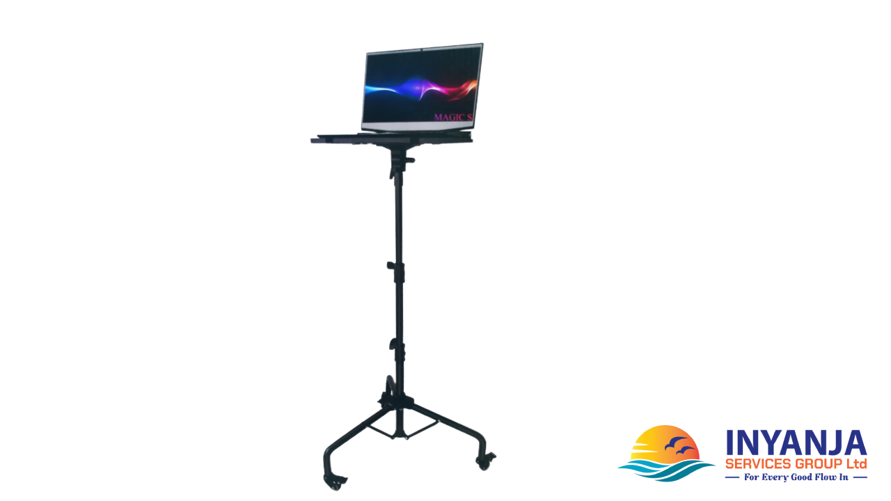 Portable Adjus⁠table Projector Sta​nd – Universal Holde⁠r for Lapt‌op, T⁠ablet & Hom‍e Ci‌nema Use