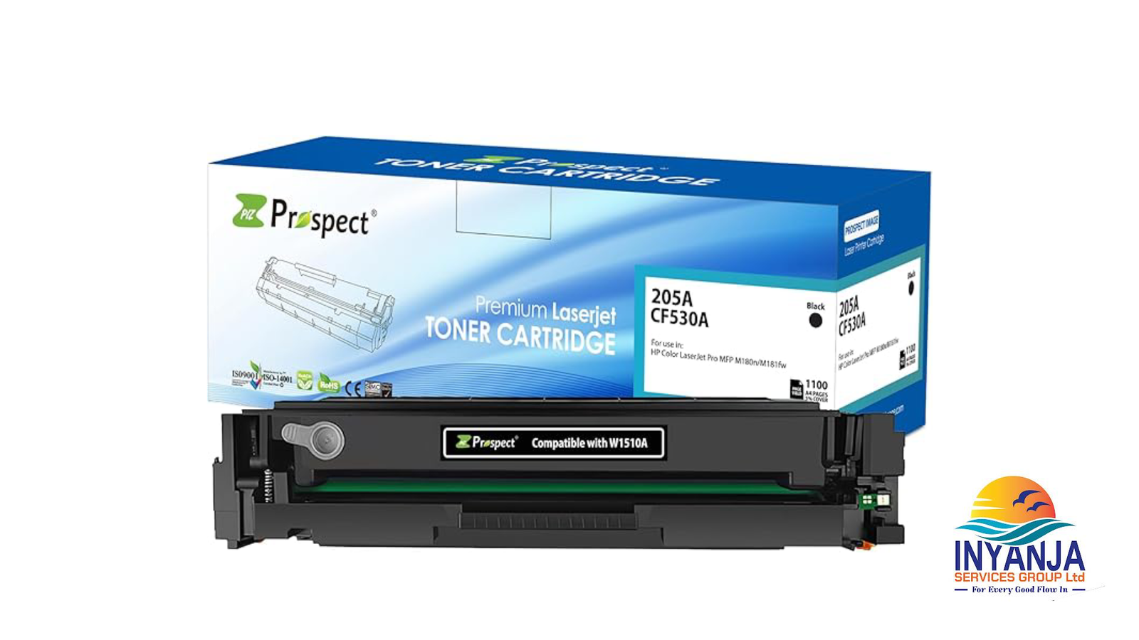 Prospect Black Toner 205A CF530A Lserer Compatible Cartridges with HP 205A CF530A HP Color LaserJet Pro MFP M180n M181fw ( Black )