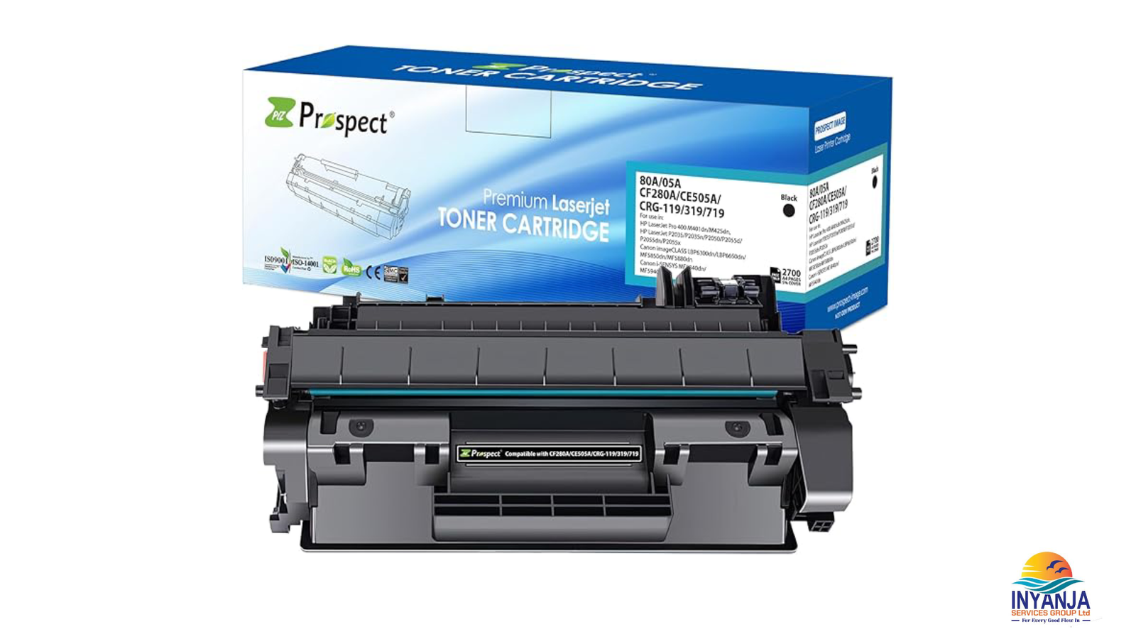 Prospect 05A or 80A Black  Toner Cartridge CE505A or CF280A  Laser Cartridge's Compatible with HP Printer LaserJet Pro 400 M401dn M425dn HP LaserJet P2035 P2035n P2050 P2055d P2055dn P2055x