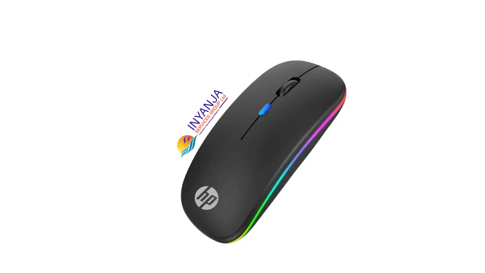 HP W10 Wireless Optical Mouse – 2.4GHz USB Receiver, 1200 DPI, Ambidextrous Design (Black)