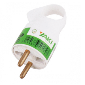 Yaki 2-pin round French electrical plug