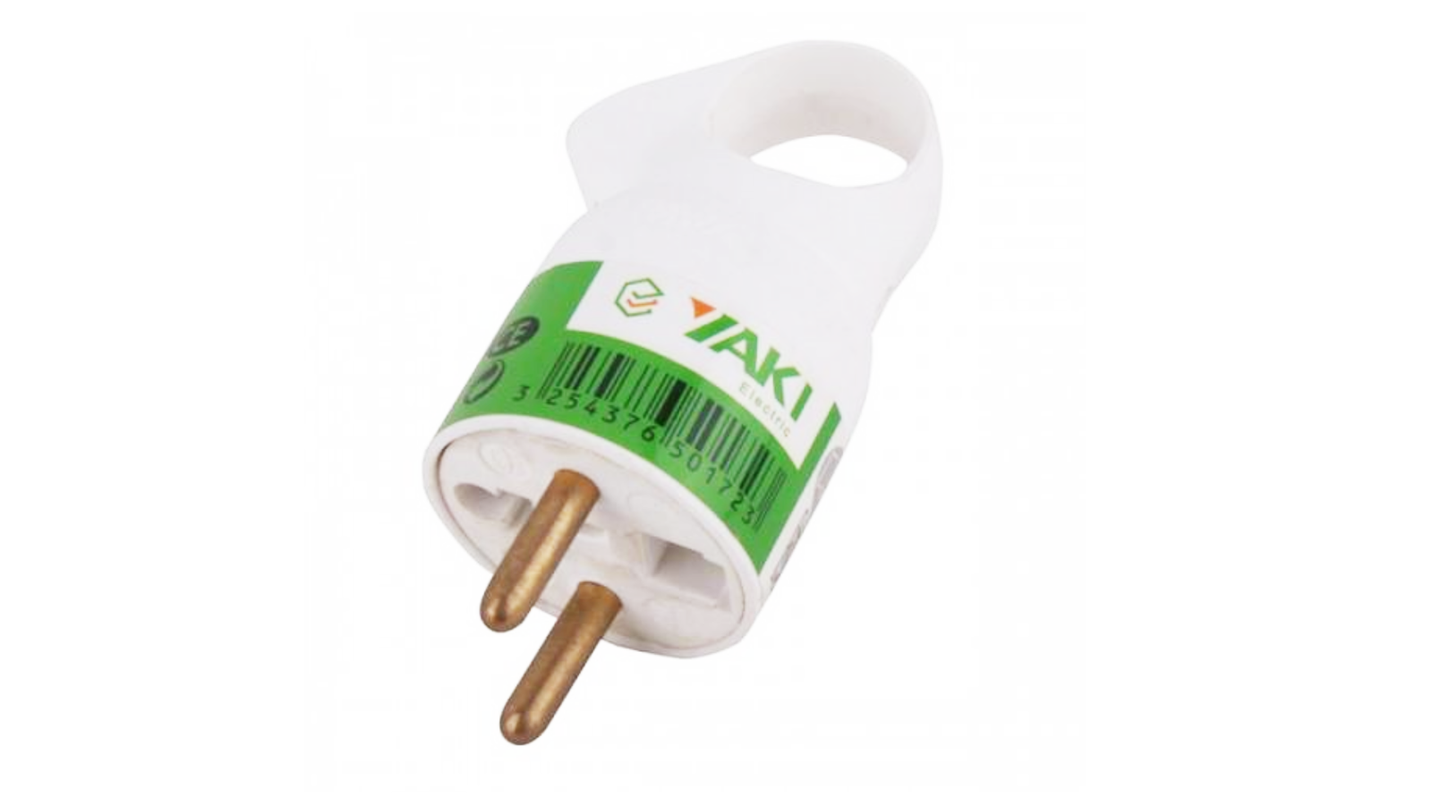 Yaki 2-pin round French electrical plug