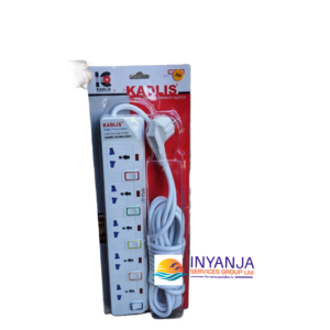 KADRIS 5-Way Heavy Duty Extension Power Strip – Universal Sockets, Individual Switches (5Meters Cable)
