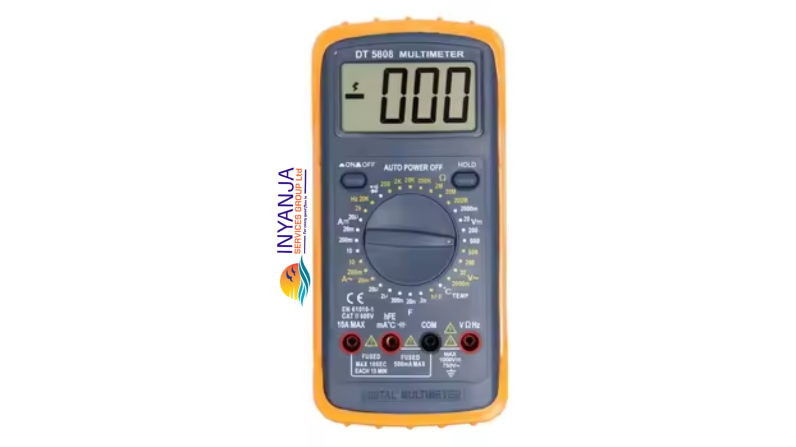 DT-5808 Digital Multimeter – AC/DC Voltage Tester – Professional Electrical Meter