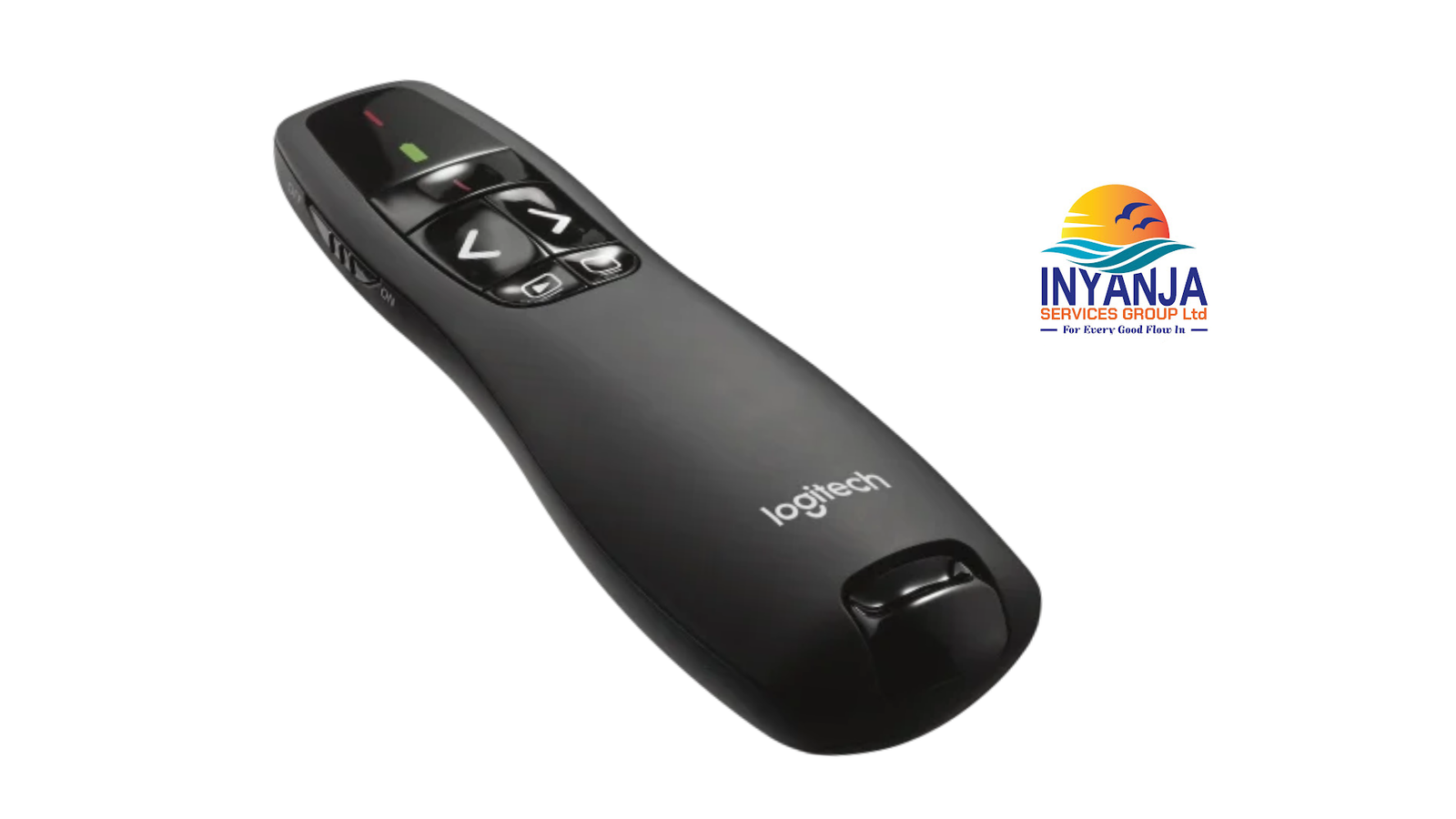 Logitech R400 Laser Presentation Remote – Wireless Presenter with Red Laser Pointer