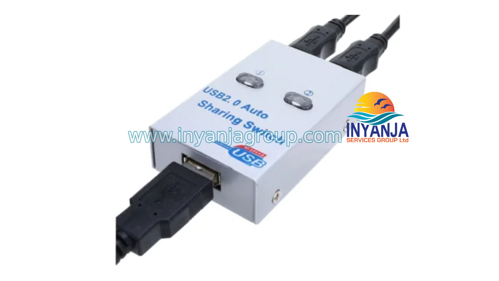 USB 2.0 Auto Sharing Switch – Dual Computer Control Adapter